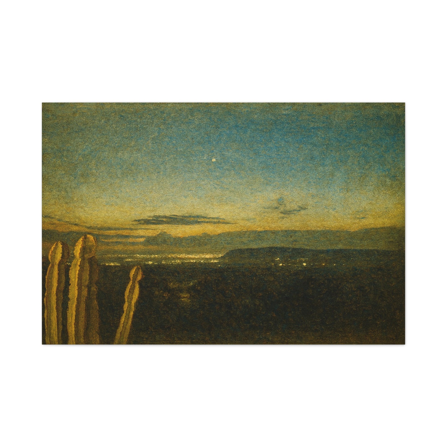 Desert Twilight Canvas Print — Matte Stretched Wall Art