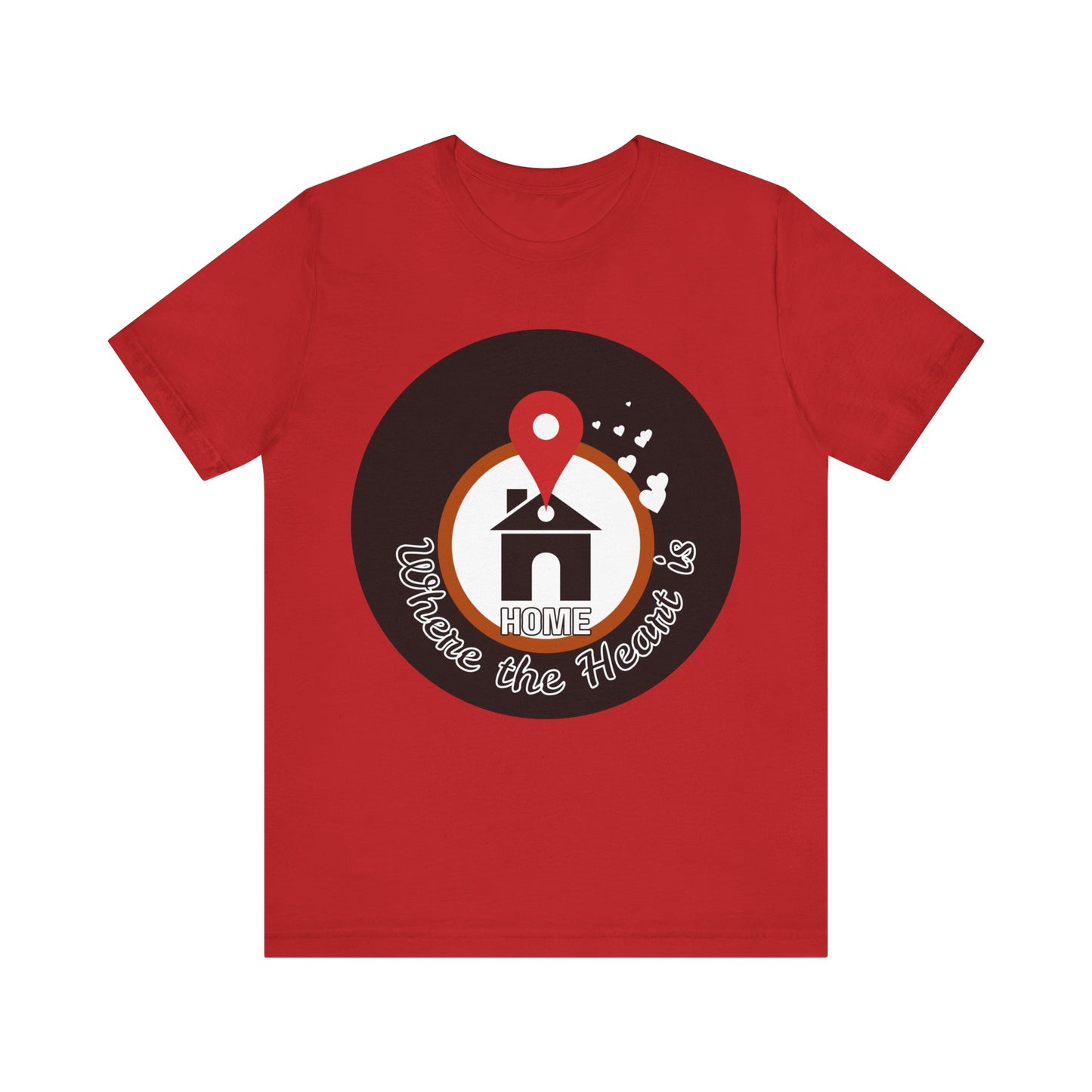 Home is Where the Heart Is Tee, Casual Cotton Shirt for Family Gatherings, Gift for New Homeowners, Realtor Appreciation Gift, [...]