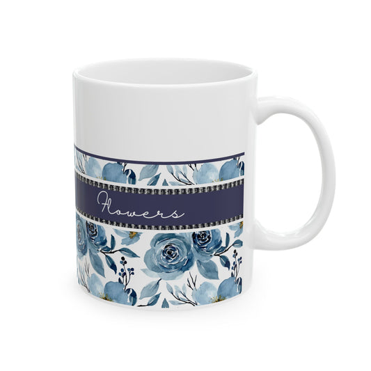 Floral Elegance Ceramic Mug