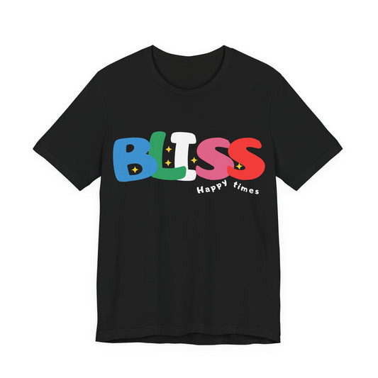 Bliss Happy Times Graphic Tee — Colorful Retro Kids & Youth T-Shirt