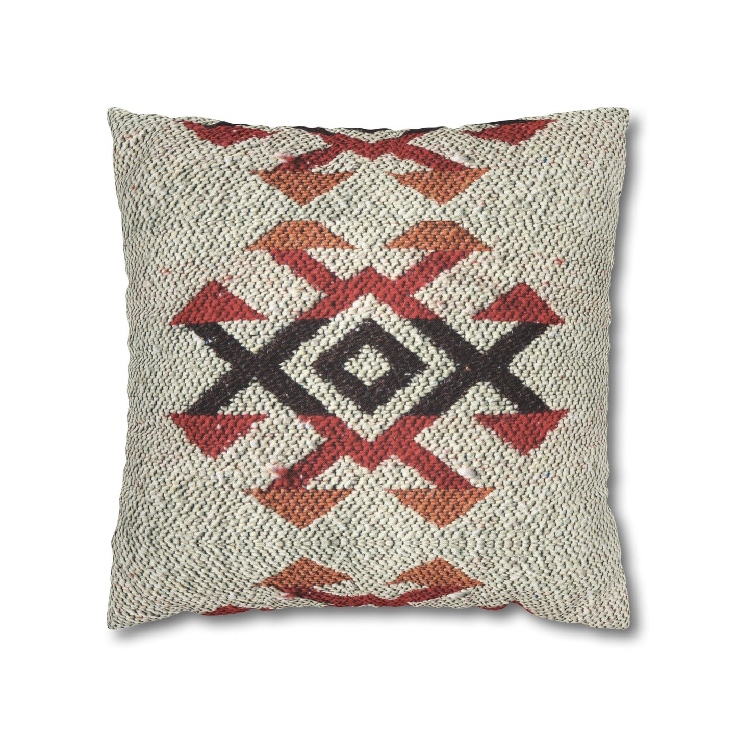 Southwestern Aztec Pattern Throw Pillowcase — Rustic Geometric Accent
