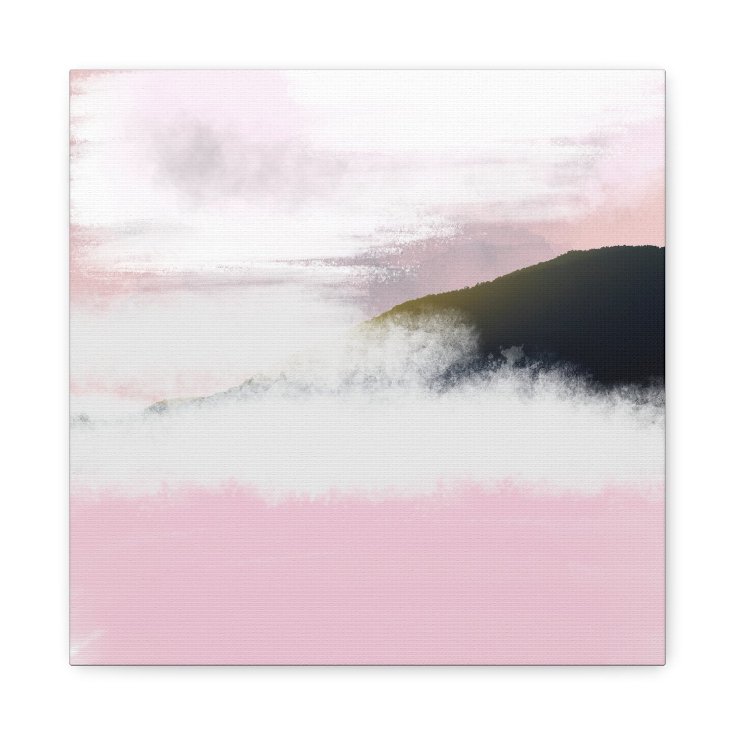Blush Horizon Matte Canvas Wall Art
