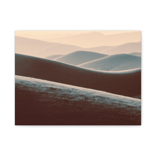 Minimalist Monochrome Landscape Matte Canvas