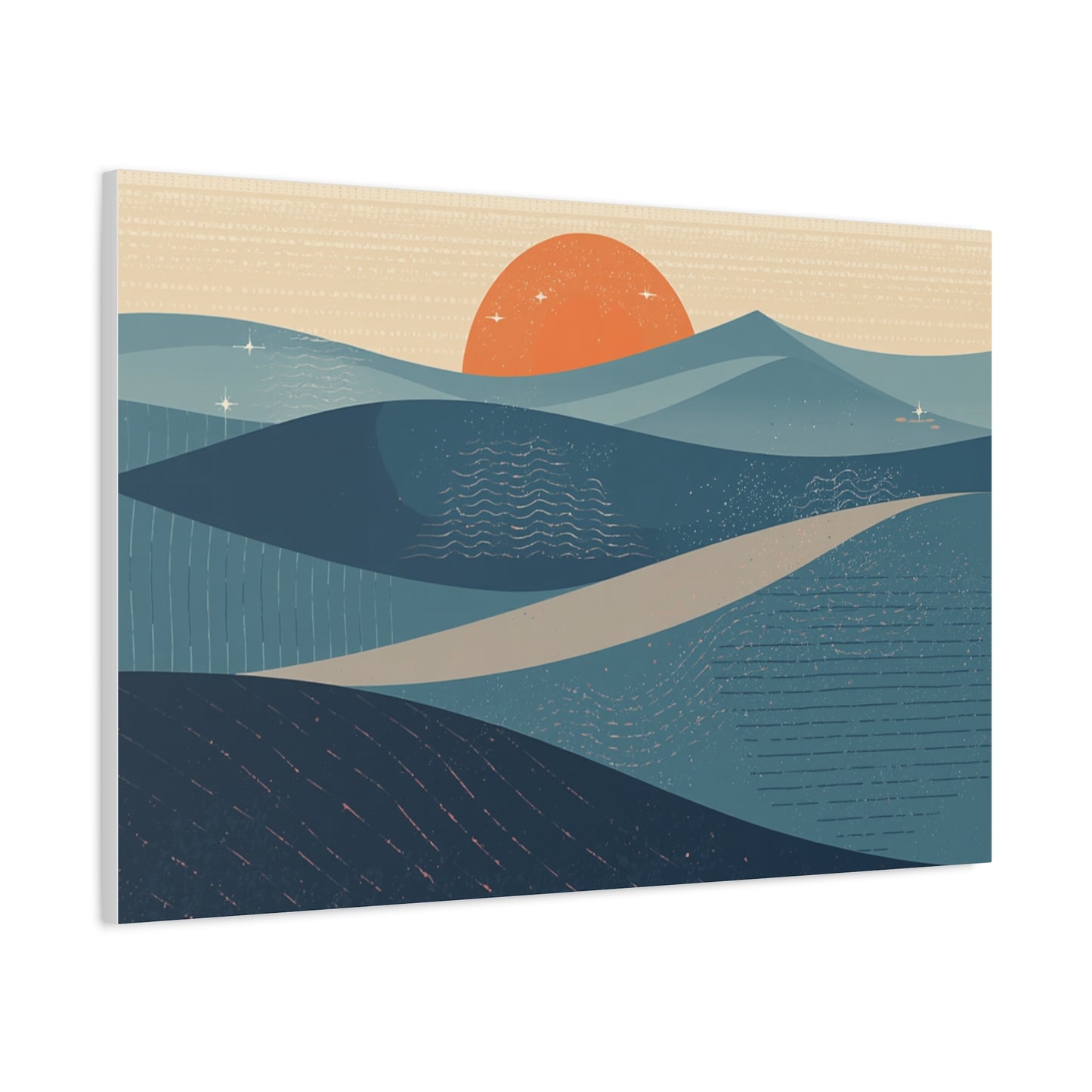 Sunset Dunes Matte Canvas Wall Art — Stretched 1.25"