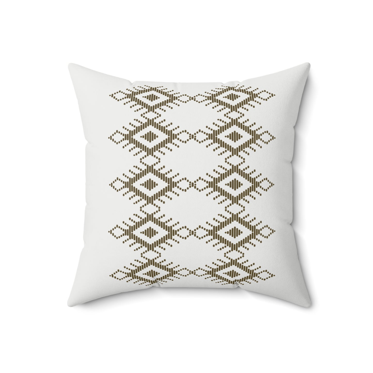 Boho Geometric Print Square Pillow - Cozy Decorative Cushion for Home Decor
