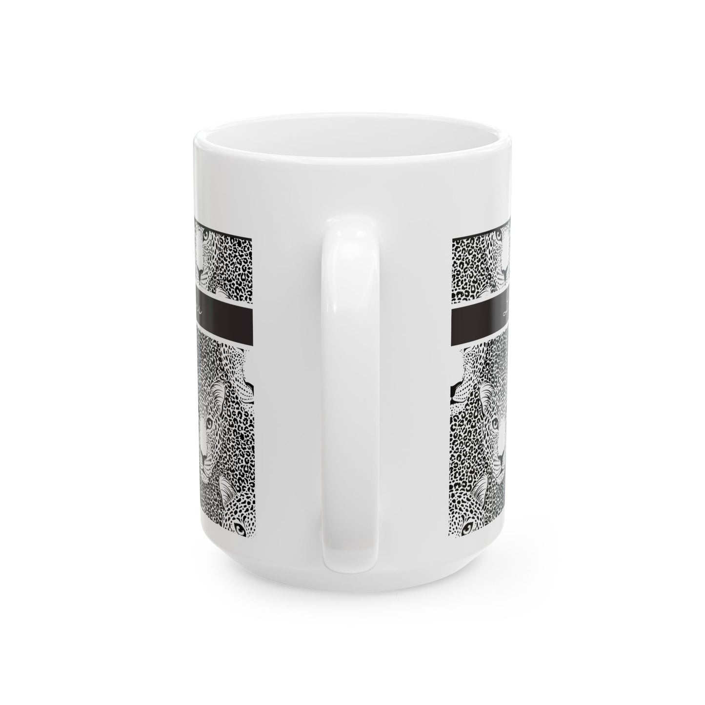 Leopard Print Ceramic Mug - Perfect Gift for Animal Lovers
