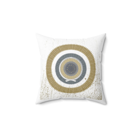 Knitted Circles Pillow