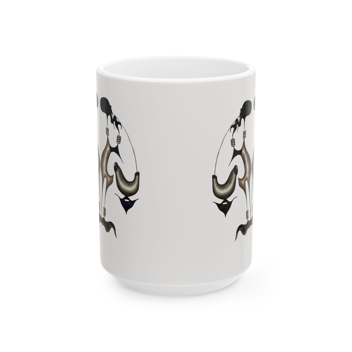 Gathering in Stillness White Ceramic Mug
