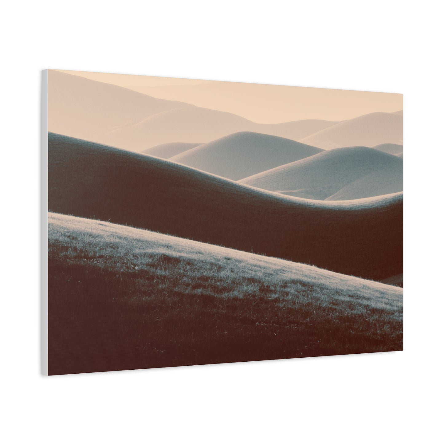 Minimalist Monochrome Landscape Matte Canvas
