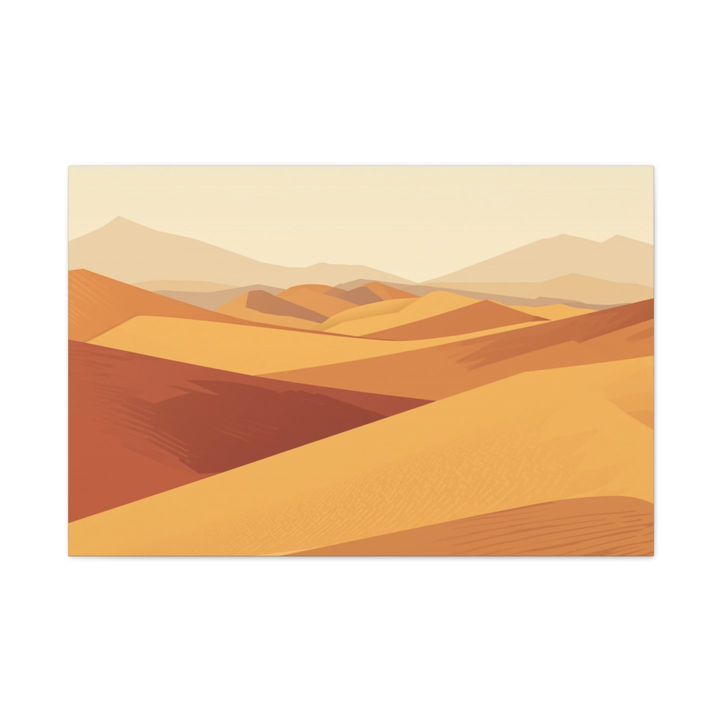 Desert Dunes Matte Canvas Print — Stretched 1.25" Wall Art