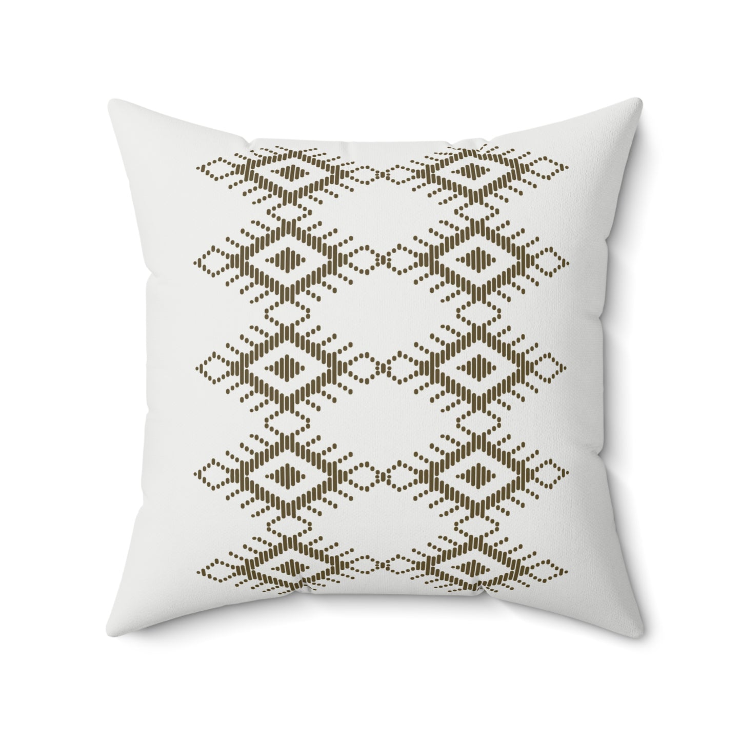 Boho Geometric Print Square Pillow - Cozy Decorative Cushion for Home Decor