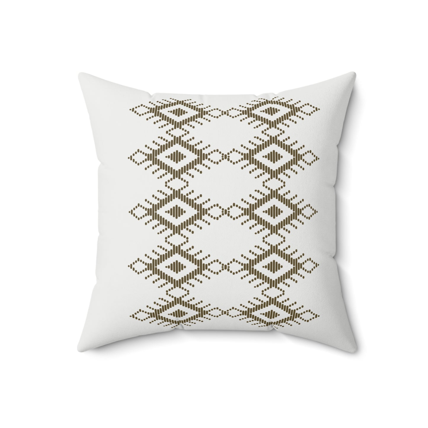 Boho Geometric Print Square Pillow - Cozy Decorative Cushion for Home Decor