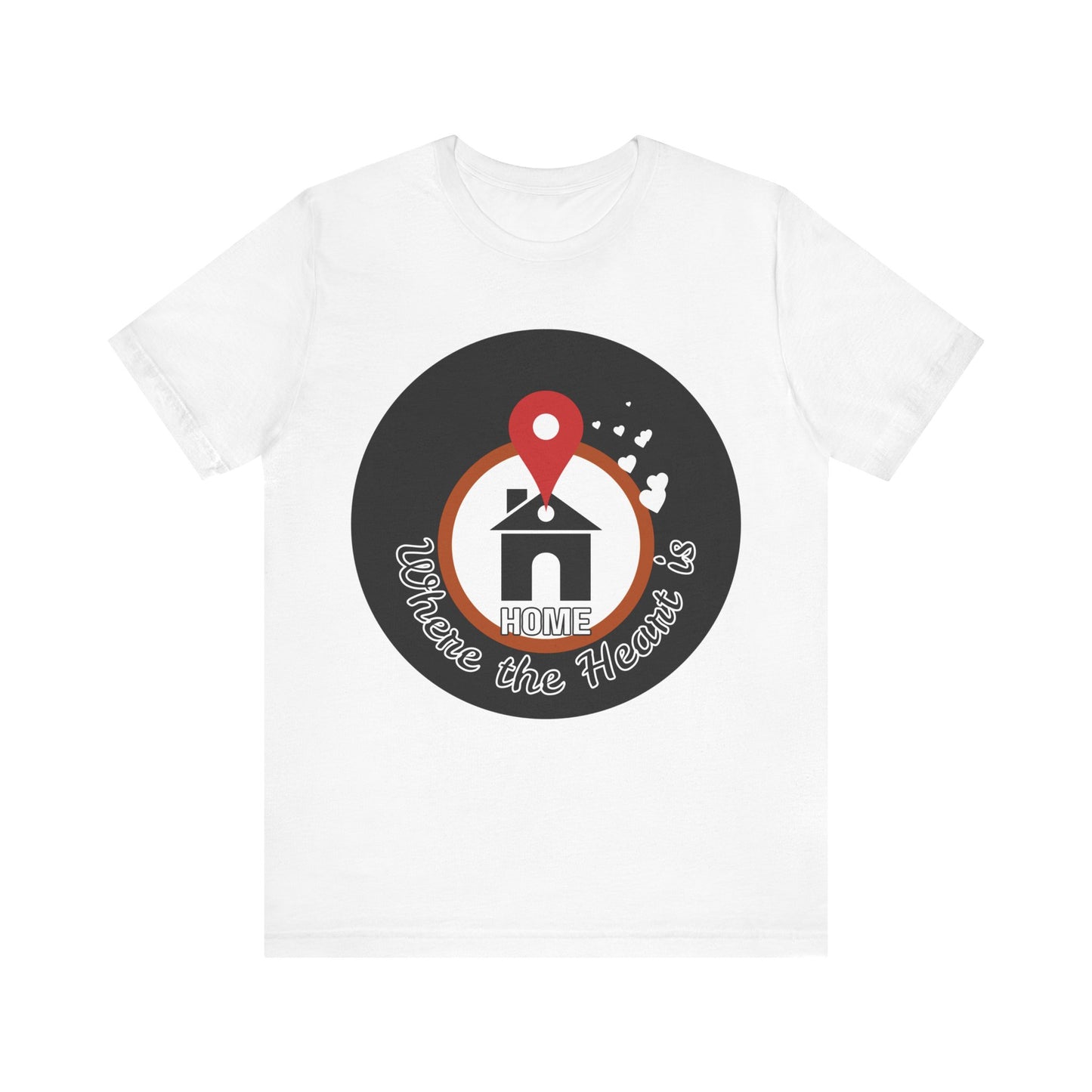 Home is Where the Heart Is Tee, Casual Cotton Shirt for Family Gatherings, Gift for New Homeowners, Realtor Appreciation Gift, [...]