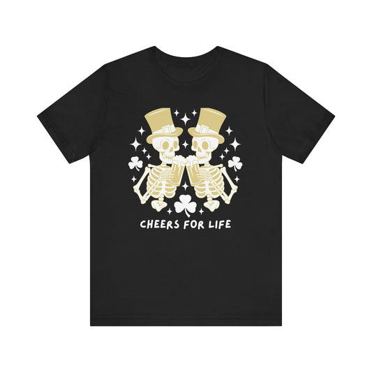 Skeleton Graphic Tee - Cheers for Life