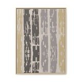 Abstract Striped Framed Canvas Print – Neutral Multi-Color Wall Art