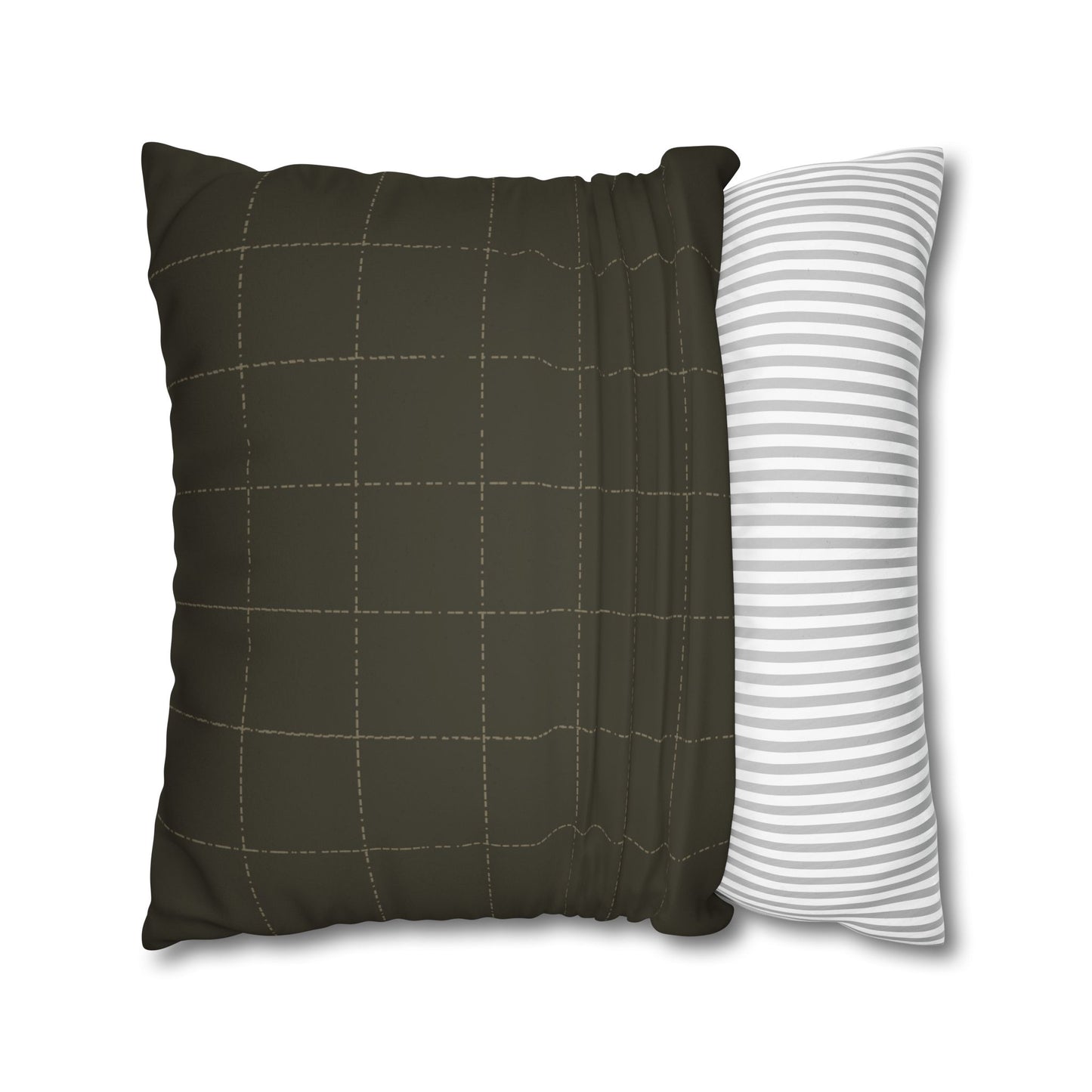 Faux Suede Square Pillowcase