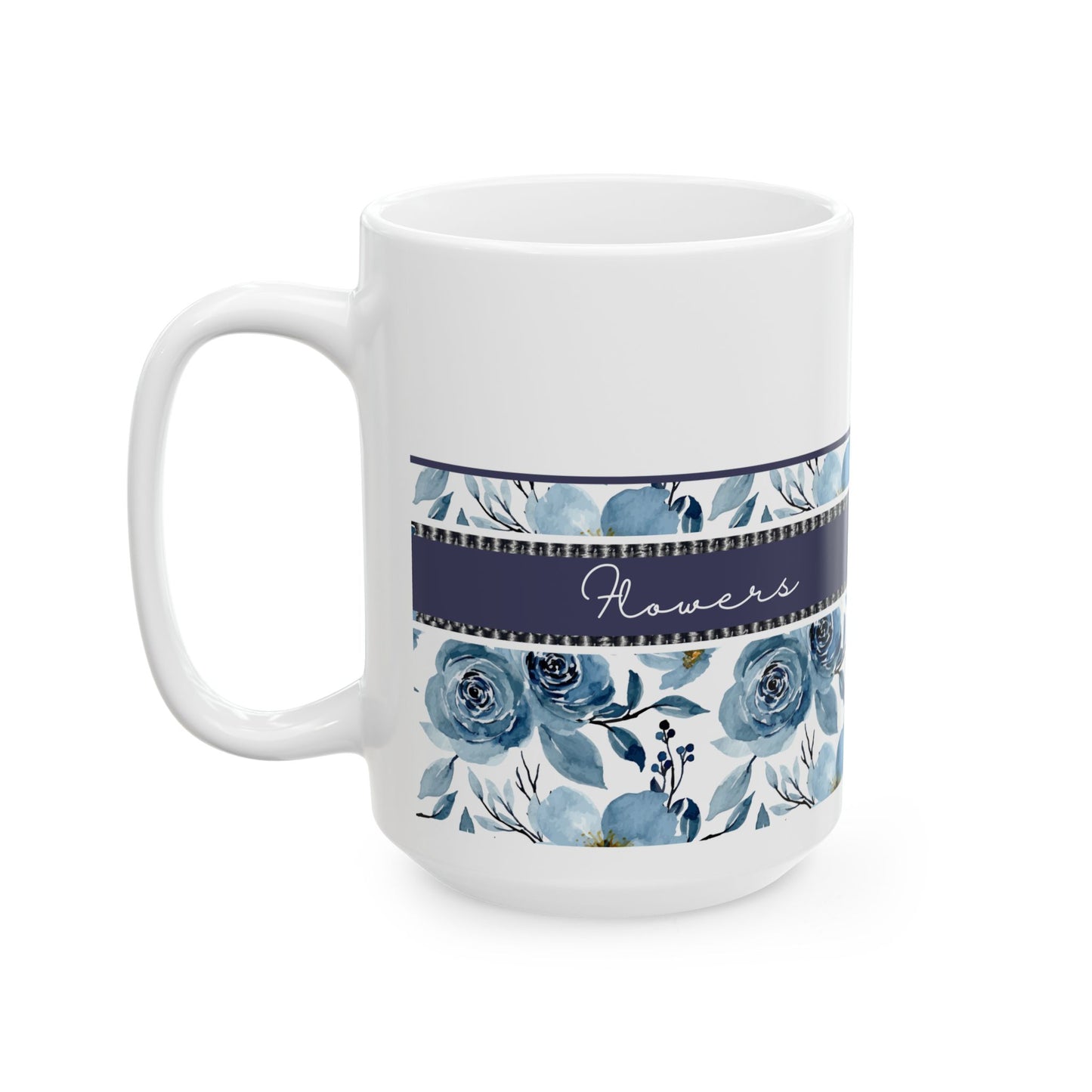Floral Elegance Ceramic Mug