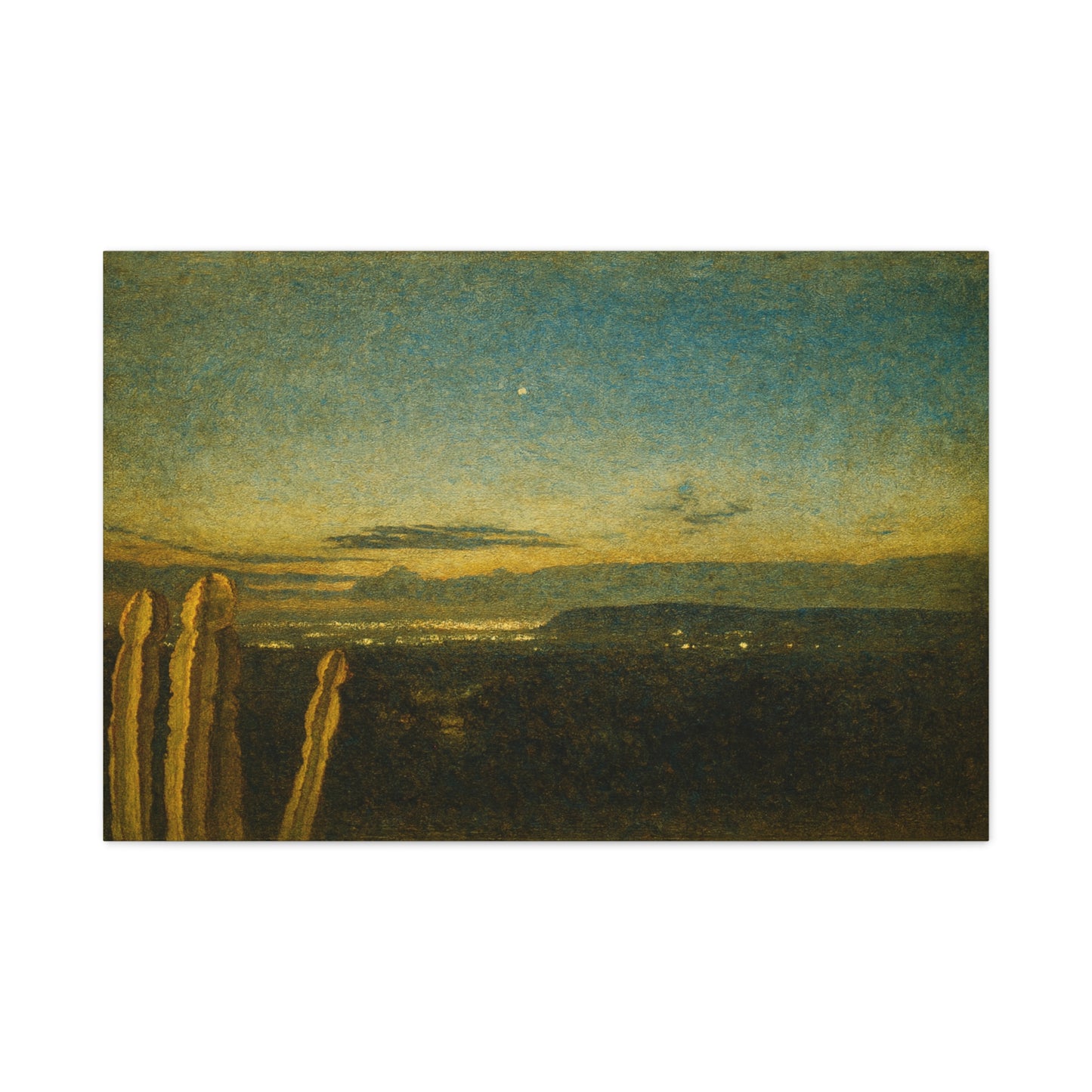 Desert Twilight Canvas Print — Matte Stretched Wall Art