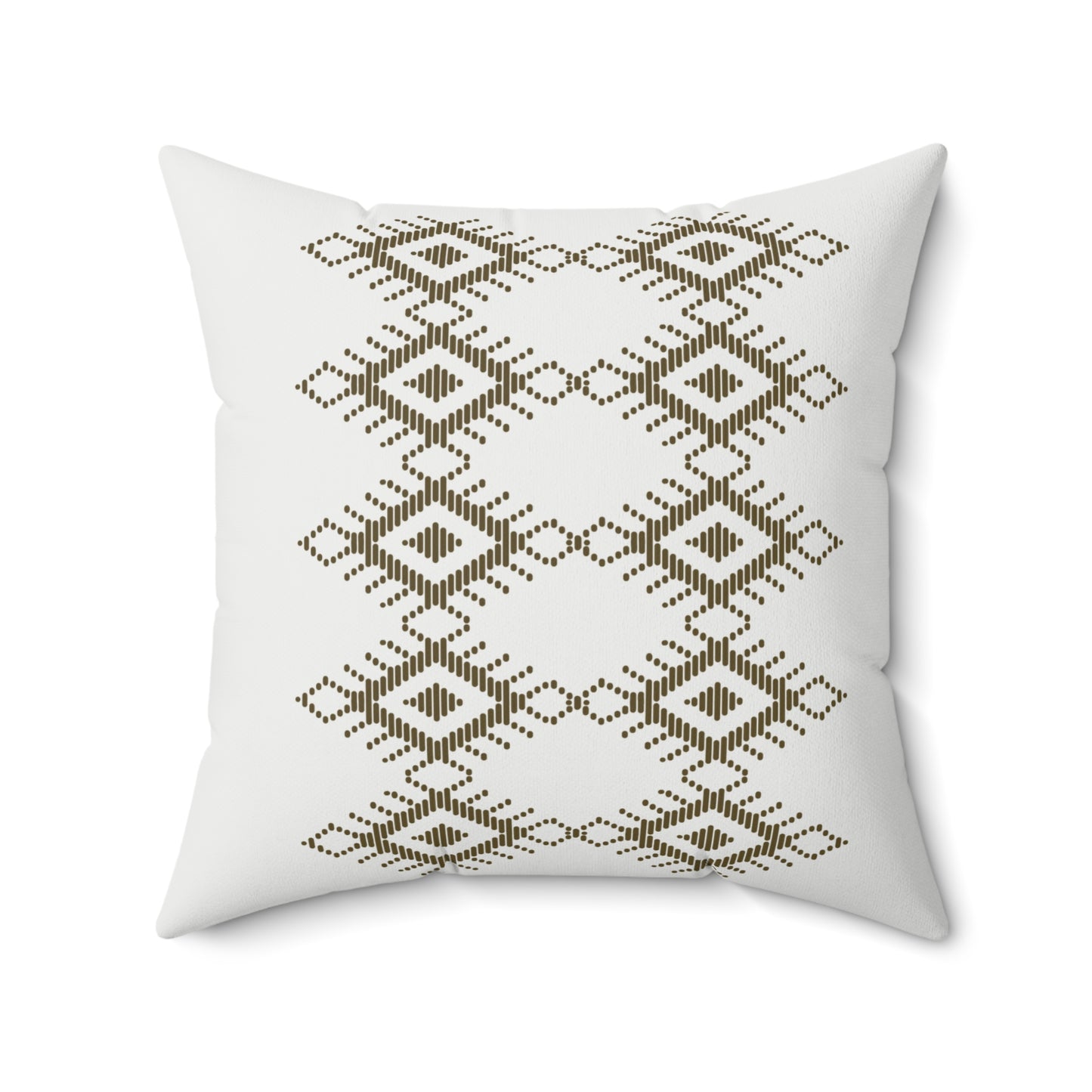 Boho Geometric Print Square Pillow - Cozy Decorative Cushion for Home Decor