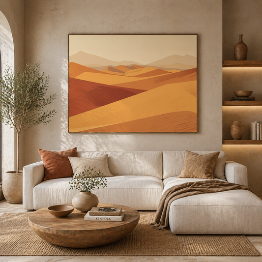 Desert Dunes Matte Canvas Print — Stretched 1.25" Wall Art