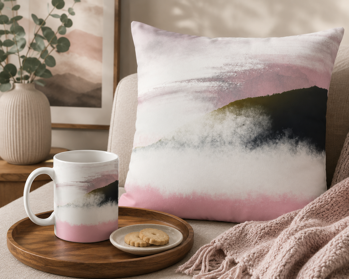 Blush Horizon Pillowcase