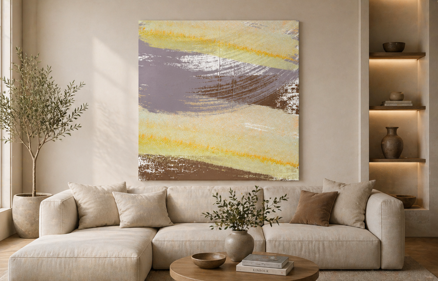 Golden Drift Matte Canvas Print - Stretched 1.25"