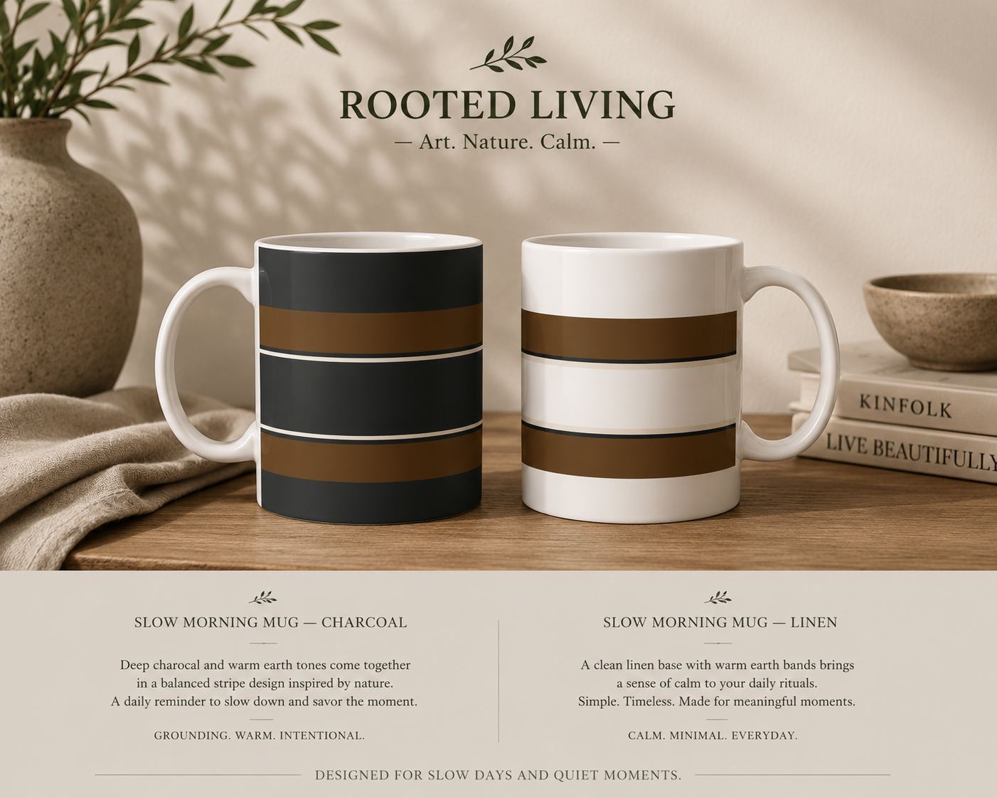 Earthline Slow Morning Ceramic Mug