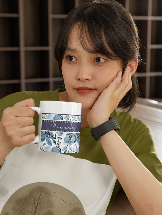 Floral Elegance Ceramic Mug