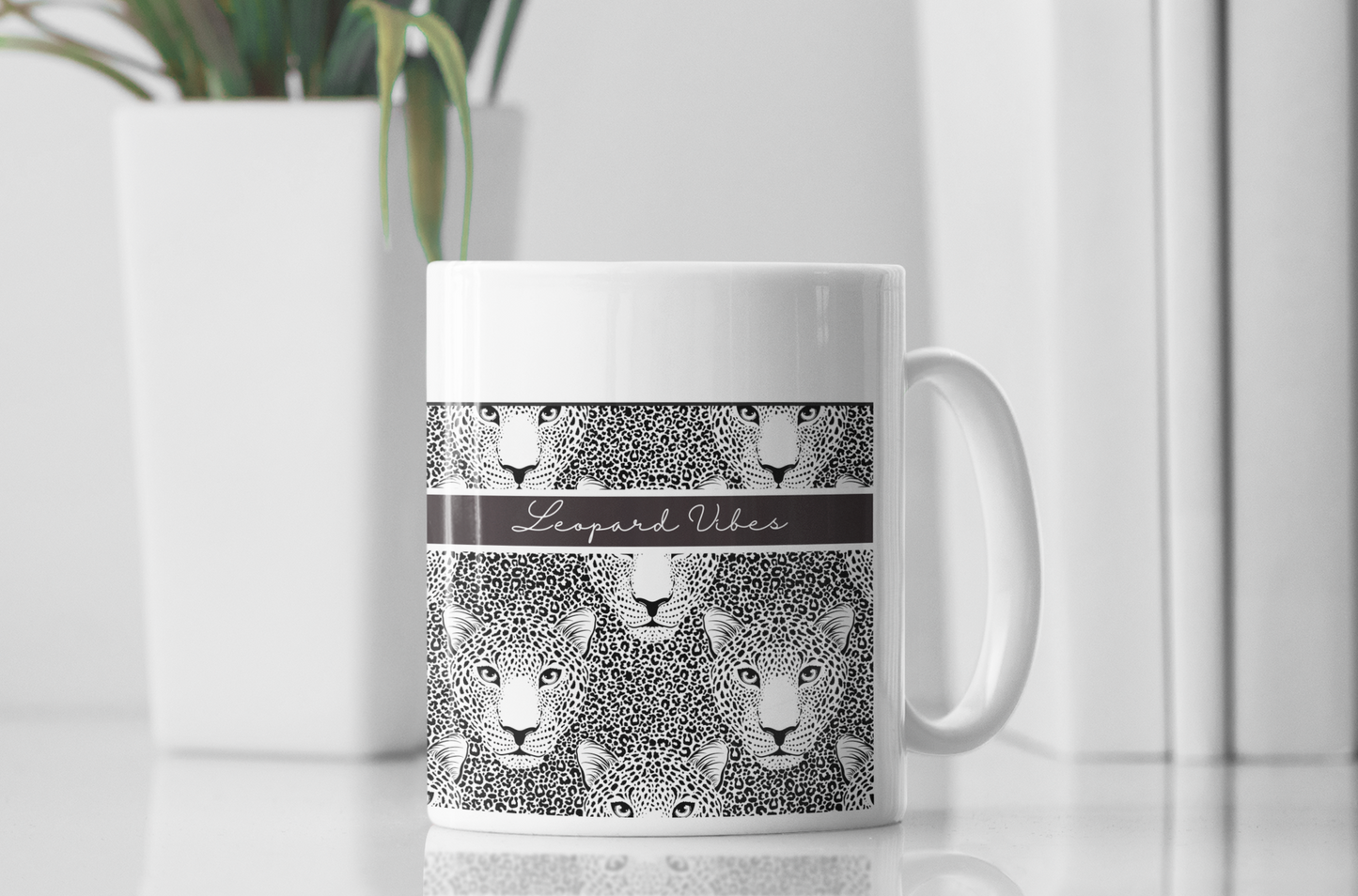 Leopard Print Ceramic Mug - Perfect Gift for Animal Lovers