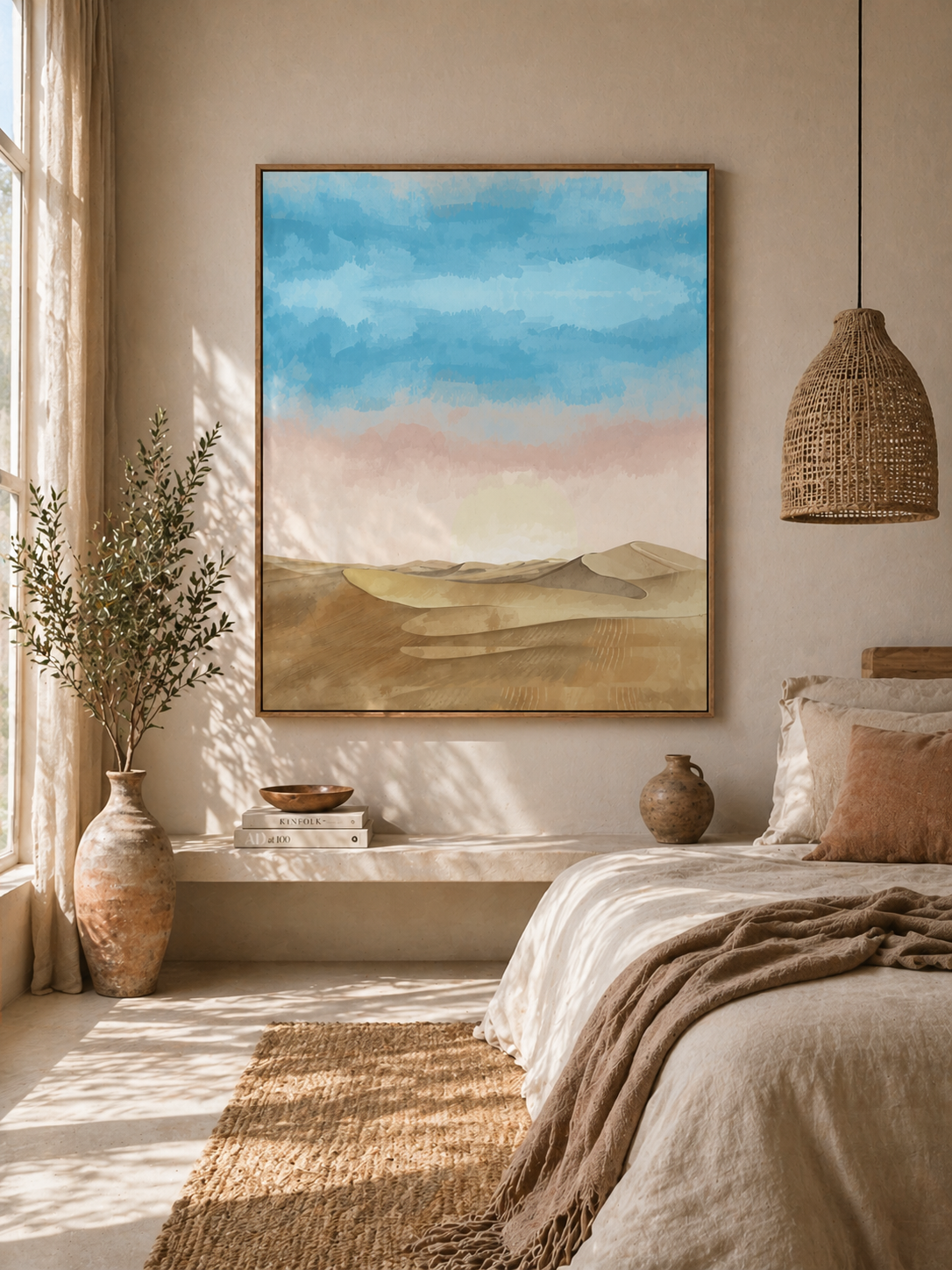 Desert Dunes Matte Canvas Print — Stretched 1.25" Wall Art