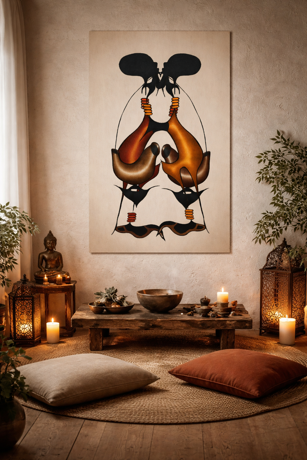 Brew Ceremony Matte Canvas Wall Art — Serene Ritual Space