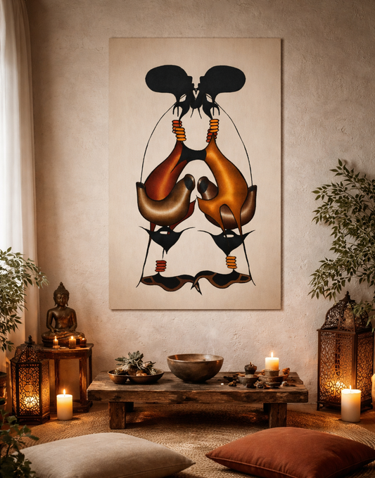 Brew Ceremony Matte Canvas Wall Art — Serene Ritual Space