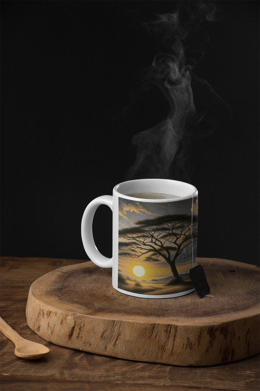 Sunset Acacia Ceramic Mug